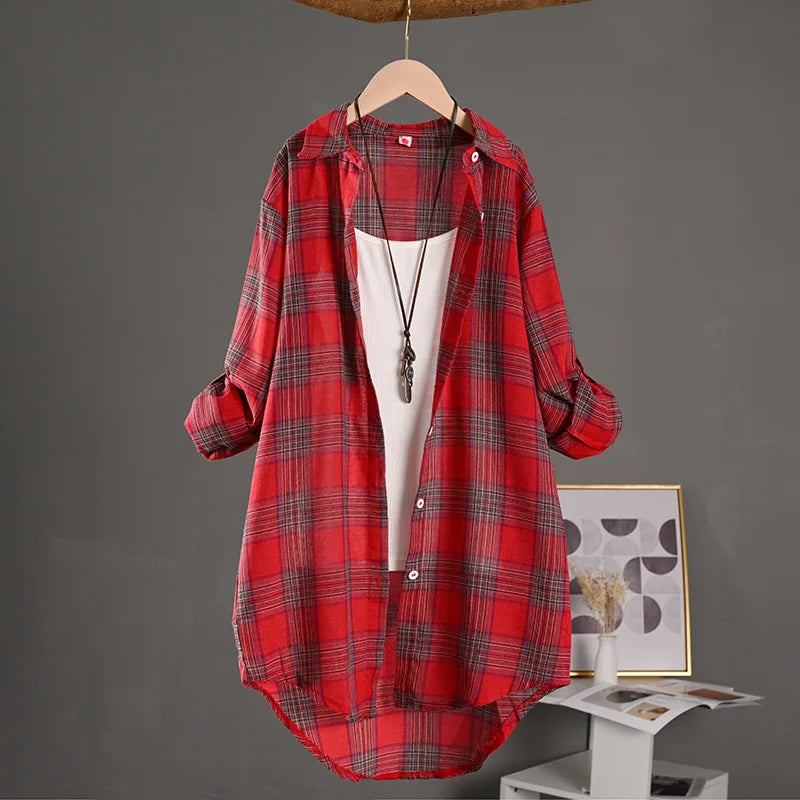 Linen Blouses Woman Women&