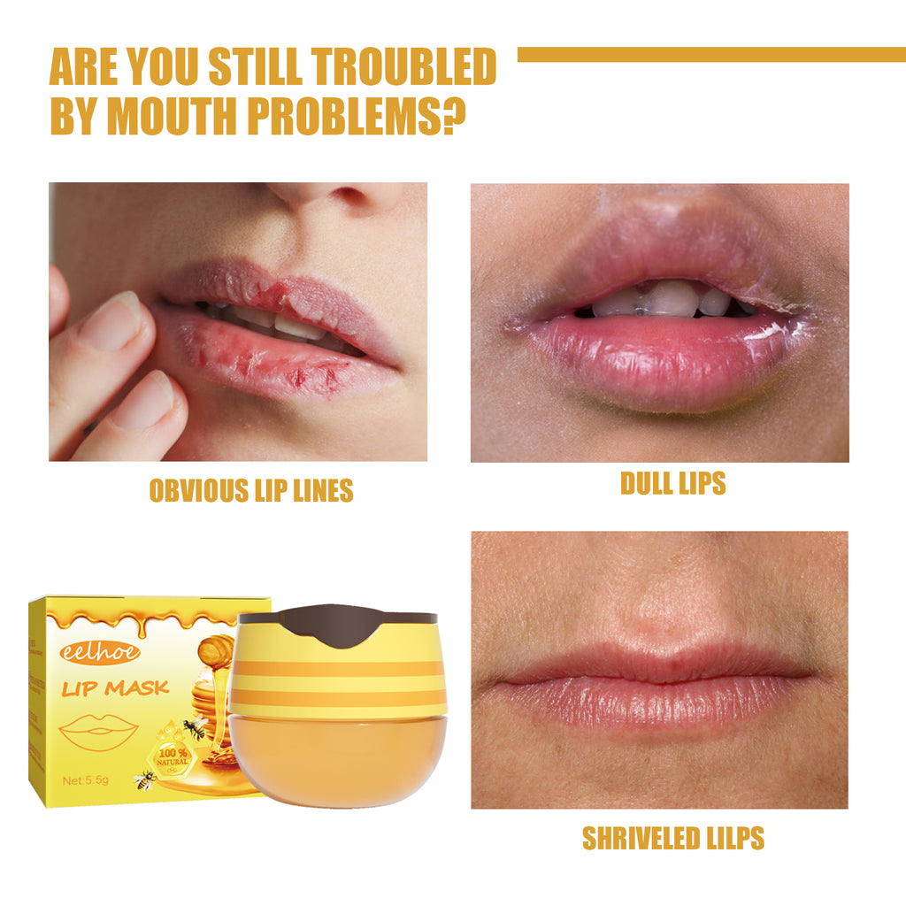 Bee Honey Lip Mask, Exfoliating Lip Care
