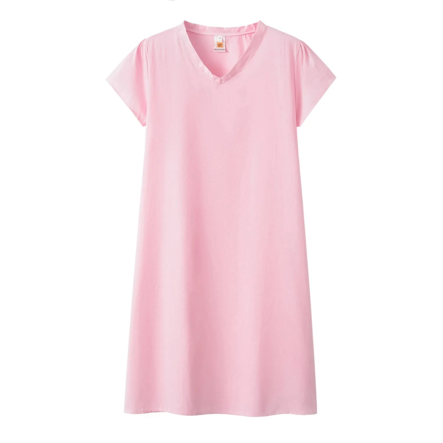 2024 New Popular Eleven Color Eight Size Solid Short Sleeve V-Neck Dress