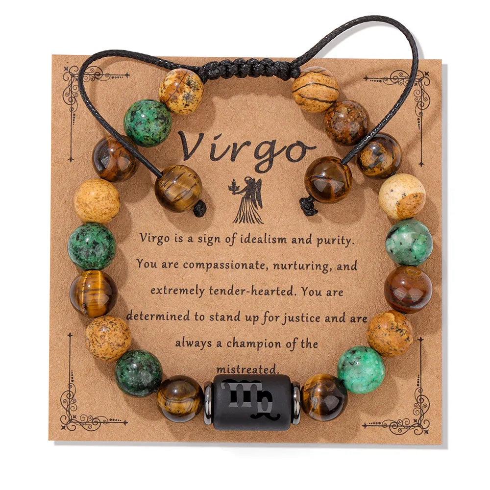 Ziahme Zodiac Signs Natural Stone Bracelets