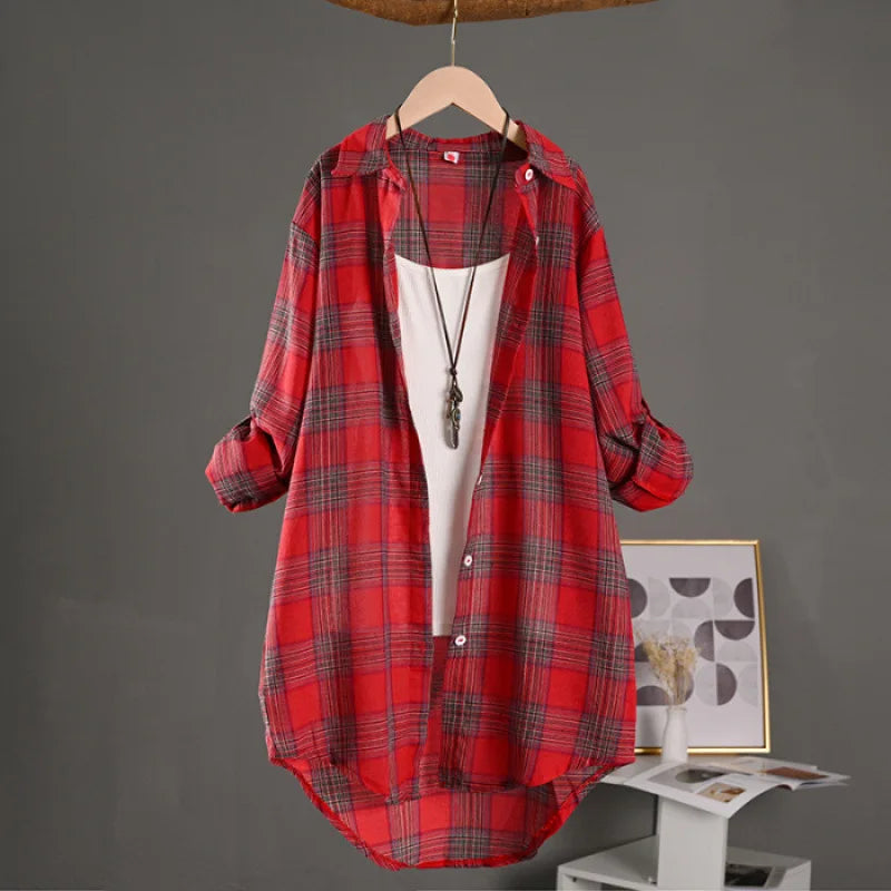 Linen Blouses Woman Women&