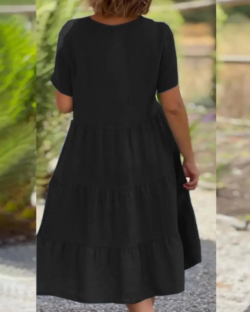 Cotton Linen Casual Women's Dresses 2026