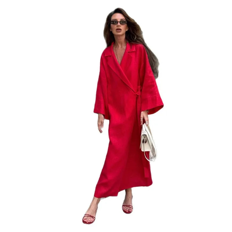 Ziahme Cotton and Linen Dress Women's Autumn 2026