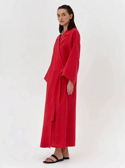 Cotton and Linen Dress Women&