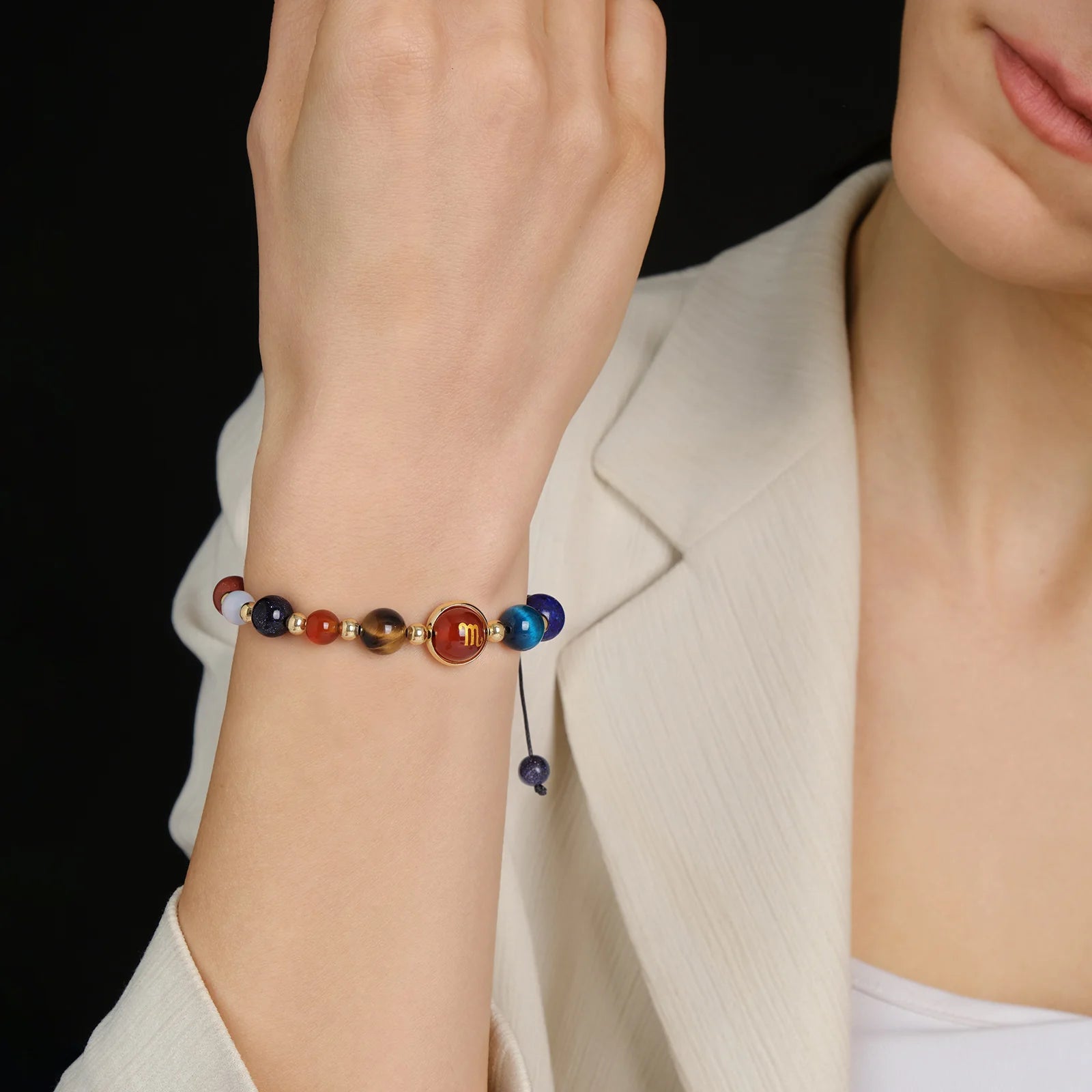 Ziahme Zodiac Signs Natural Stone Bracelets
