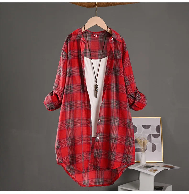 Linen Blouses Woman Women&