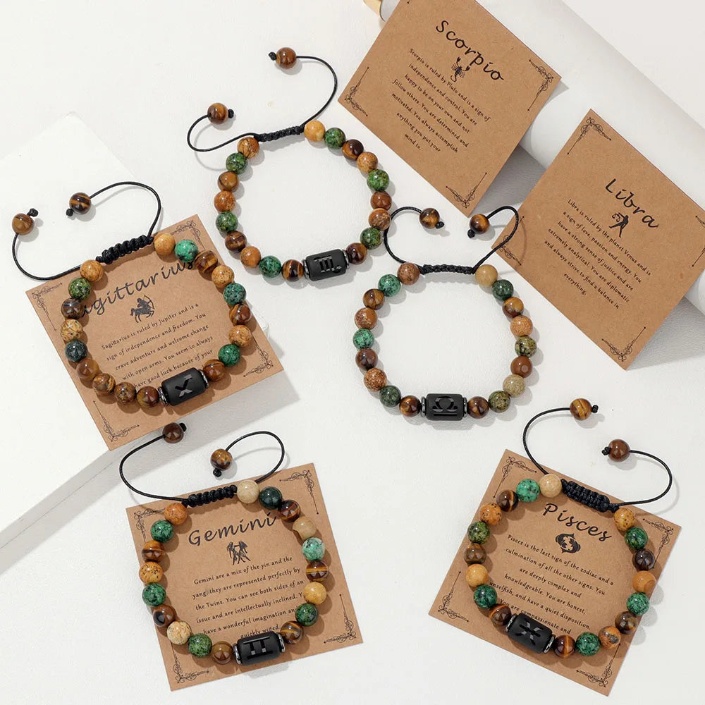 Ziahme Zodiac Signs Natural Stone Bracelets