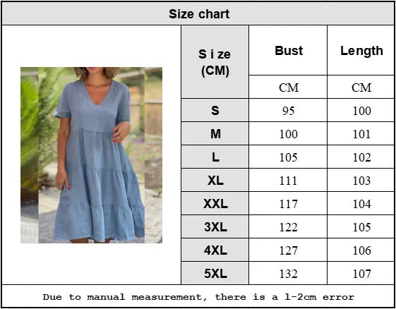 Cotton Linen Casual Women's Dresses 2026