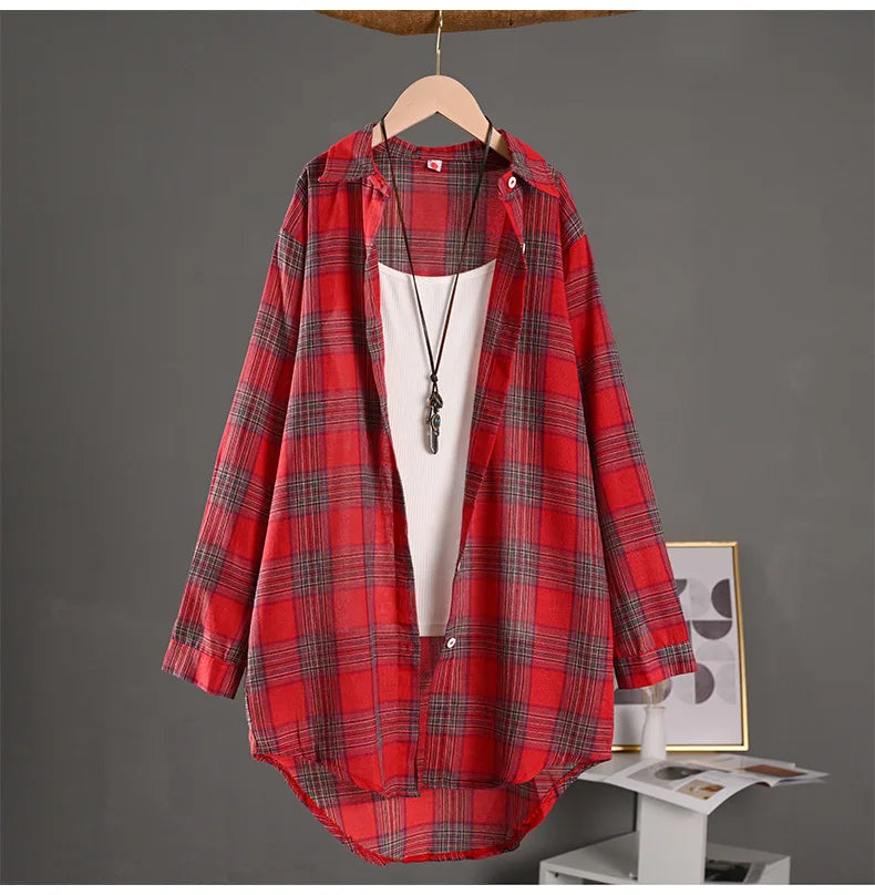 Linen Blouses Woman Women&