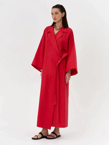 Cotton and Linen Dress Women&